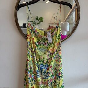 Alice + Olivia Yellow Floral Maxi Dress